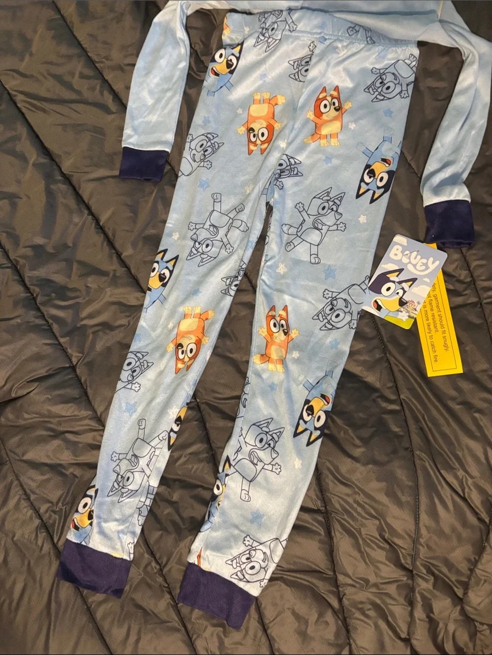 Bluey Light Blue Bluey and Bingo Kids Long Sleeve Pajama Set Size 8 NWT